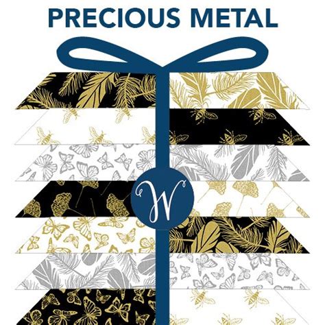 Windham Fabrics Precious Metal 42 Pieces 10x10 Pack 